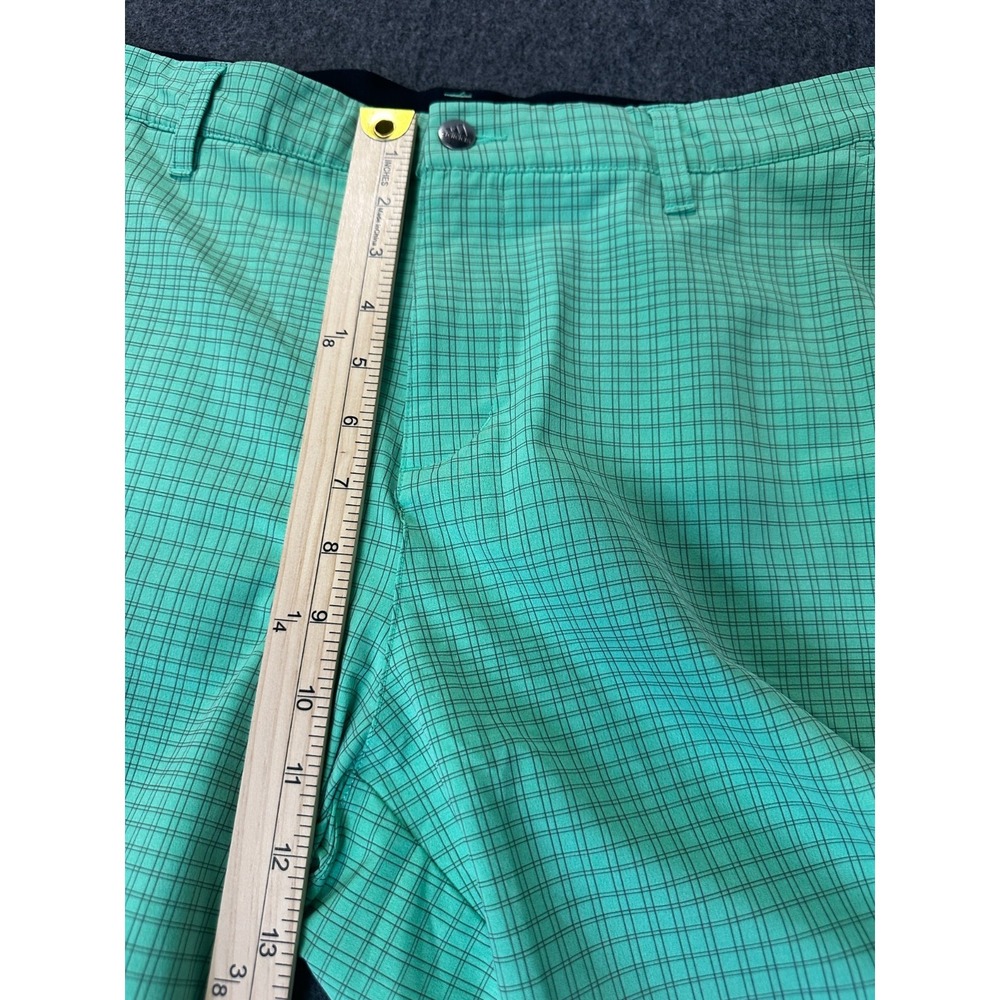 Adidas 10" Inseam Shorts Green Print Mens Size 35 Golf Athletic Pockets Stretch - Picture 11 of 16